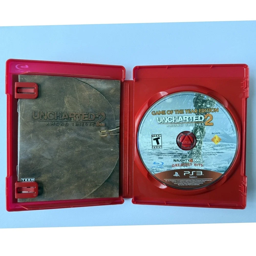 Uncharted Dual Pack 1‎ & 2 - Sony PlayStation 3 - CIB Slipcover & Both Manuals